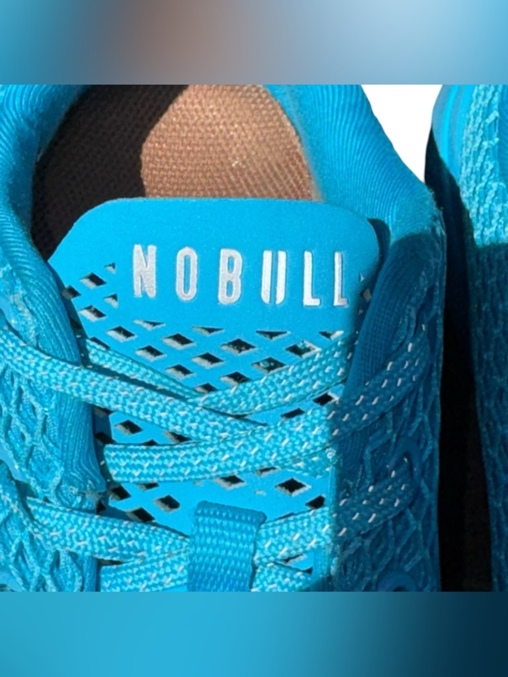 NOBULL Diamond Mesh Runner Running Training Sneakers Neon Blue W9/M7.5 - Picture 7 of 16